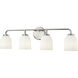 Norah 4 Light 32 inch Brushed Nickel Vanity Light Wall Light